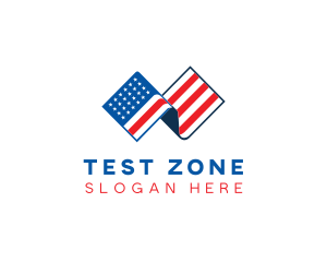 USA American Flag logo design