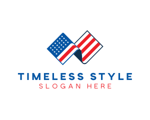 USA American Flag logo design