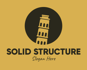 Leaning Tower of Pisa logo design