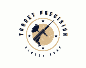 Paintball Gun Shooting Sports logo