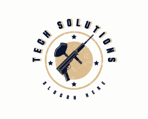 Paintball Gun Shooting Sports logo