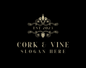 Luxury Fine Dining Winery logo design