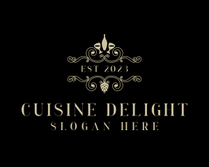 Luxury Fine Dining Winery logo design