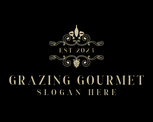 Luxury Fine Dining Winery logo design