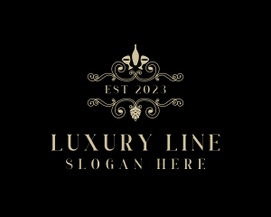 Luxury Fine Dining Winery logo design