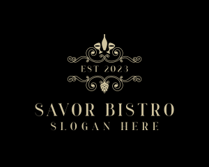 Luxury Fine Dining Winery logo design