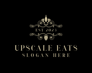 Luxury Fine Dining Winery logo design