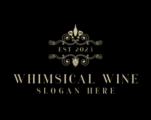 Luxury Fine Dining Winery logo design