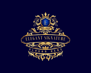 Premium Decorative Crest logo design