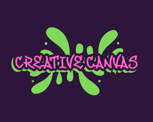 Graffiti Splash Art logo design