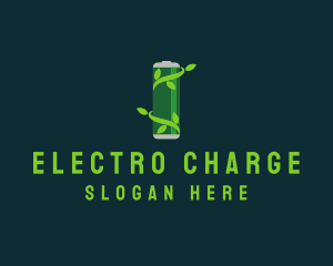 Green Vines Battery logo design