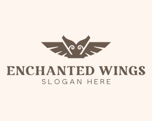 Elegant Ancient Wings logo design