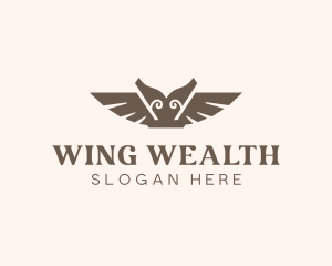 Elegant Ancient Wings logo design