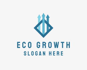 Economics Growth Arrow  logo design