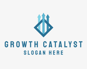 Economics Growth Arrow  logo design