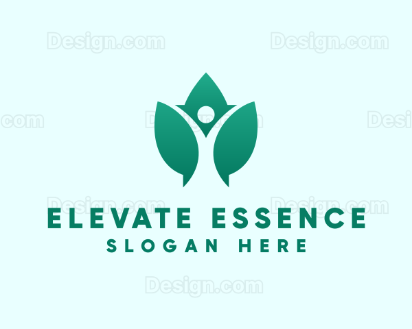 Leaf Wellness Yoga Logo