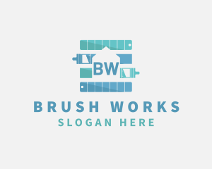 Paint Brush Handyman Painter logo design