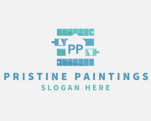 Paint Brush Handyman Painter logo design