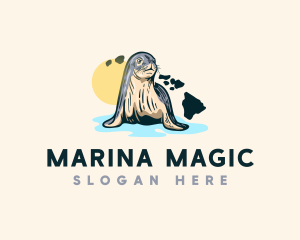 Animal Seal Hawaii logo design