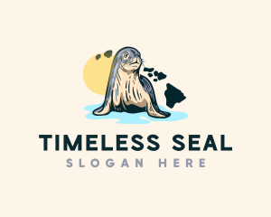 Animal Seal Hawaii logo design