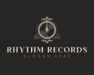 Disc Vinyl Music Record logo
