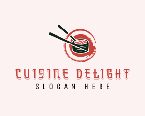 Japanese Sushi Dining logo design