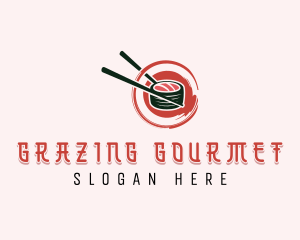 Japanese Sushi Dining logo design