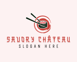 Japanese Sushi Dining logo design