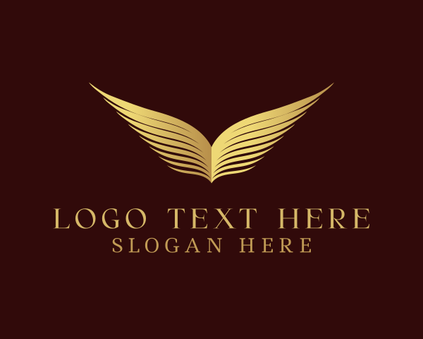 Luxury Wing Book Wave  logo