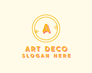 Handdrawn Circle Art logo design