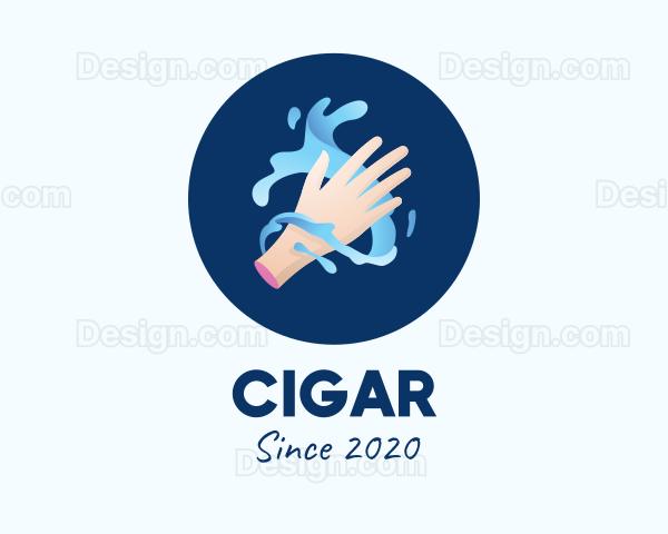 Clean Hand Washing Sanitizer Logo