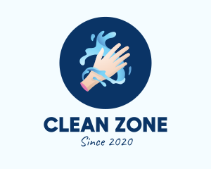 Clean Hand Washing Sanitizer logo design