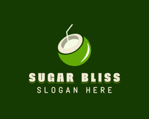 Organic Coconut Juice logo design