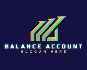 Accounting Graph Investment logo design