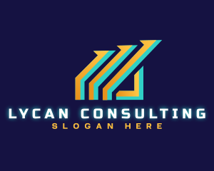 Accounting Graph Investment logo design