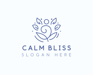 Wellness Yoga Meditation logo design