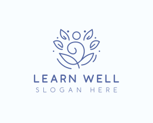 Wellness Yoga Meditation logo design