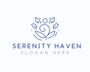 Wellness Yoga Meditation logo design