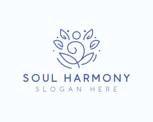 Wellness Yoga Meditation logo design