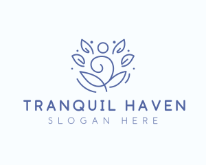 Wellness Yoga Meditation logo design