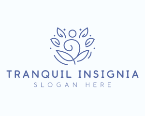 Wellness Yoga Meditation logo design