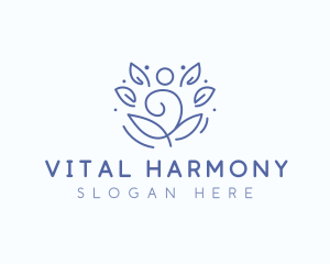 Wellness Yoga Meditation logo design