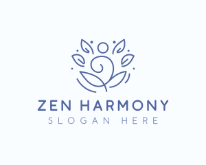 Wellness Yoga Meditation logo design