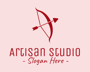 Red Cupid Arrow logo design