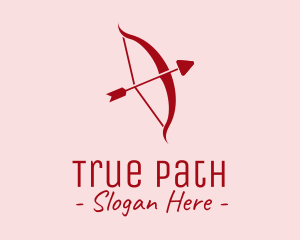 Red Cupid Arrow logo design