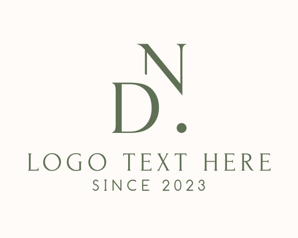 Serif logo example 4