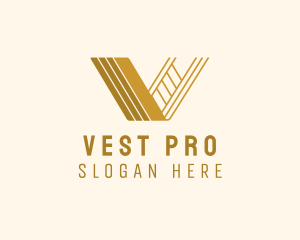 Professional Firm Letter V logo design