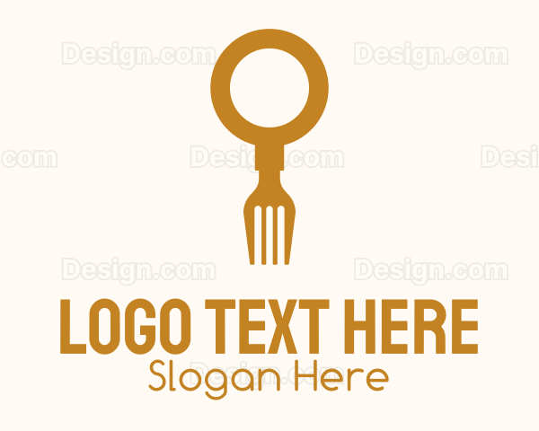Magnifying Glass Fork Search Logo