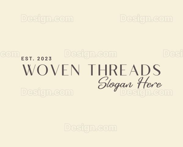 Elegant Signature Wordmark Logo