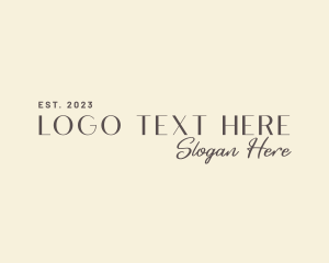 Elegant Signature Wordmark logo